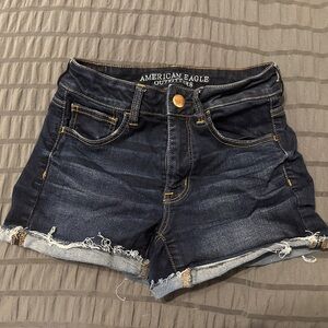 American Eagle Outfitters Women's Navy Jean Shorts